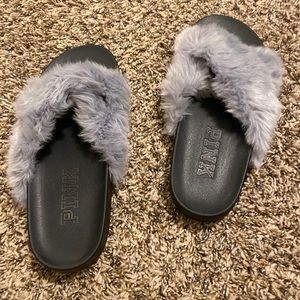 PINK Furry Slides